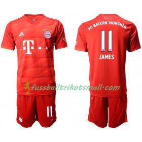 Fußballtrikots FC Bayern München JAMES 11 Kinder 2019-2020 Kurzarm Heimtrikotsatz kaufen